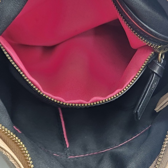 The Sak Collective Gretchen IO Leather Crossbody Bag Tan‎ Brown Zip - Adjustable - Picture 11 of 14